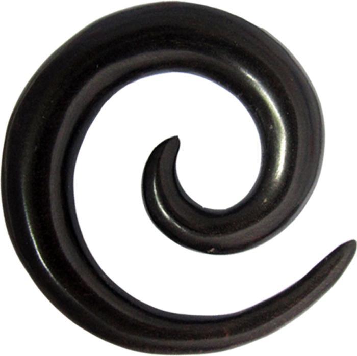 Star Piercing Dehnspirale aus Arang Holz (ohne Messing, Organisch)