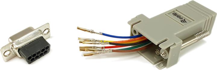 Image du produit equip Adaptateur DB9 -> RJ45 Adaptateur Bu/Bu TIA/EIA-561 (0.03 m)