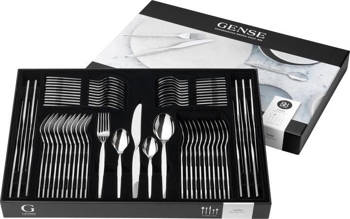 Produktbild Gense Twist Bestiksaet 60 dele Blank st (60 Stück, Messer, Löffel, Gabel)