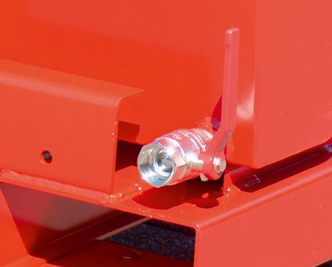 Produktbild eurokraft pro Mini-Kippbehälter für Späne, Volumen 0,225 m³, rot RAL 3000 (225 l)