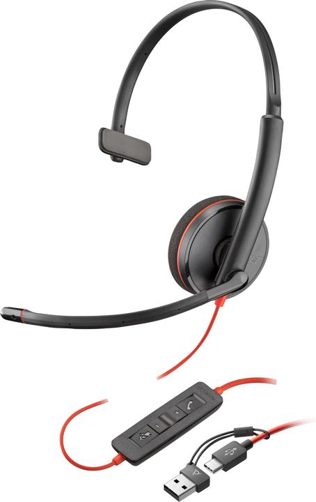 Actual product image Poly BW 3210 USB-C HS +USB-C/A (Cable, USB-A)