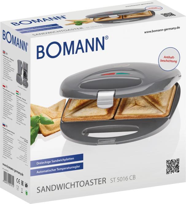 Actual product image Bomann ST5016CB Sandwitch Maker grey