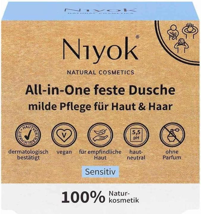 Niyok Feste Dusche all-in-one Sensitiv 80 g