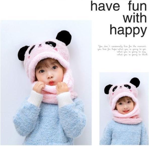 Actual product image MU Style Panda Series children's cartoon winter hat (One size)