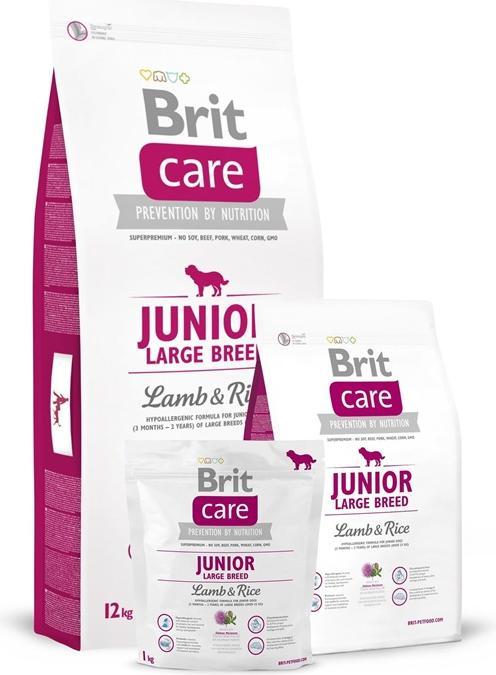 Produktbild Brit Care Hypoallergenic Junior Large Breed Lamb - Trockenfutter für Hunde - 3 kg (Junior, 1 Stk., 3000 g)