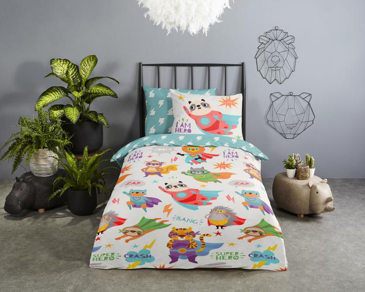 Image du produit Good Morning Superhero (Set de linge de lit, 120 x 150 cm, 60 x 70 cm)