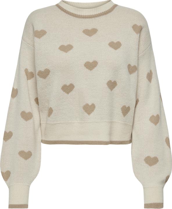 JdY Knit Fit Rundhals Gerippte Ärmelbündchen Pullover Strickpullover