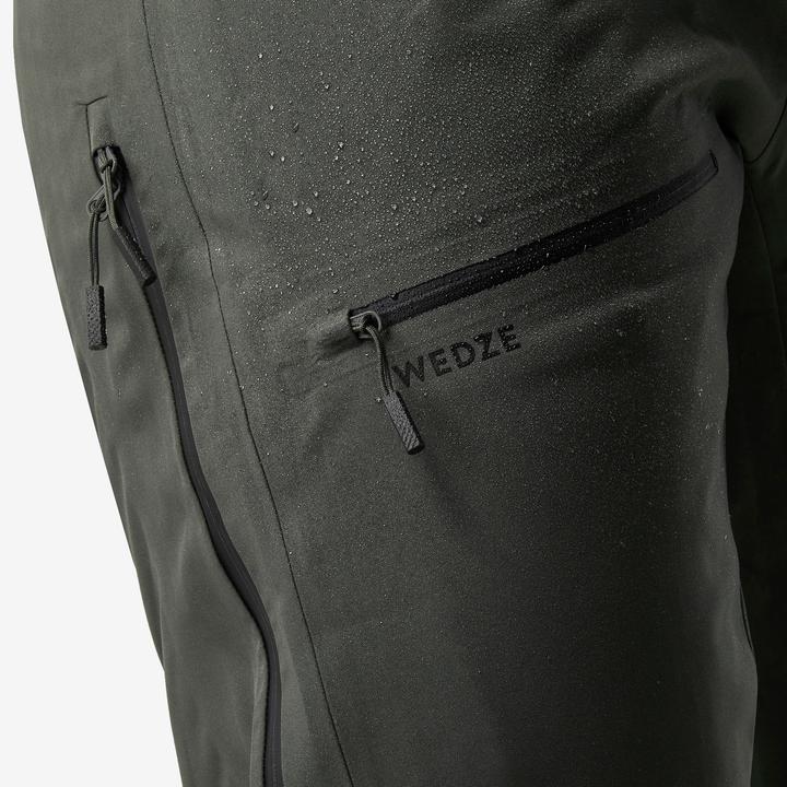 Actual product image Wedze Men's ski trousers warm and breathable - FR500 khaki (L)