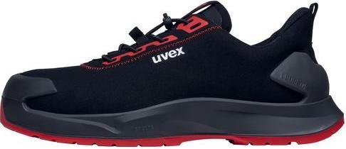 Produktbild Uvex Sports uvex 1 x-craft Halbschuhe S3L 68034 schwarz, rot Weite 14 Grösse 44 (S3, 44)