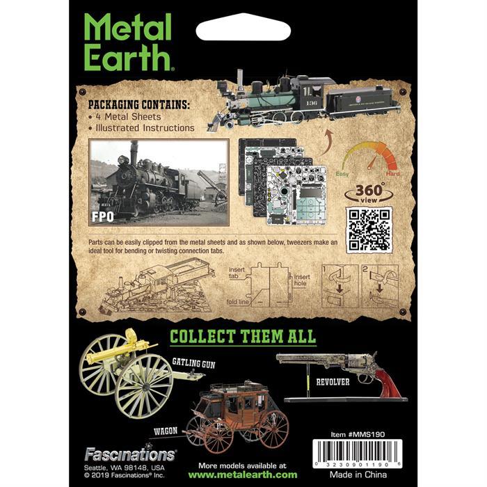 Actual product image Metal Earth Wild West 2-6-0 Locomotive