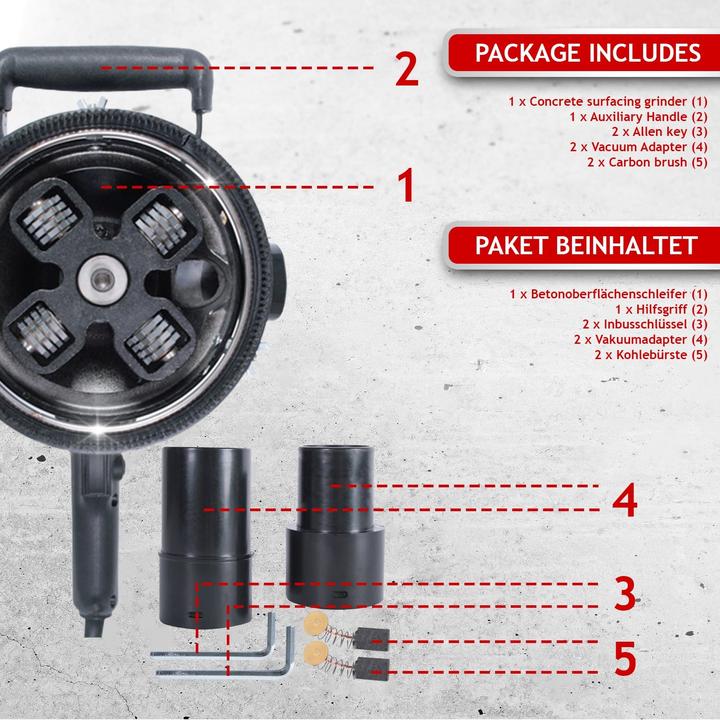 Produktbild Timbertech Betonfräse 1500W