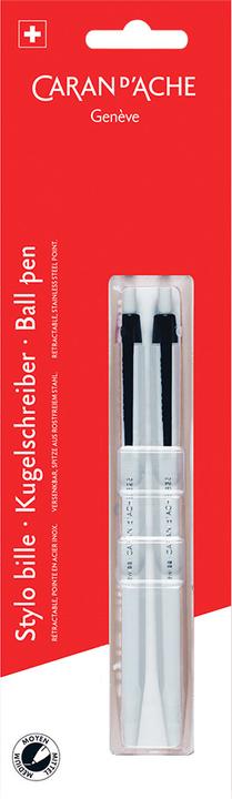 Image du produit Caran d'Ache 825 Kugelschreiber im Blister (Noir, 2 x)