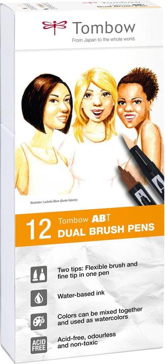 Produktbild Tombow ABT Dual Brush Pen (Mehrfarbig, 12 x)