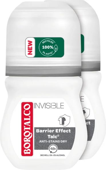 Image du produit Borotalco Déodorant Invisible Roll on (2 x 50ml) (Roll-on, 100 ml)