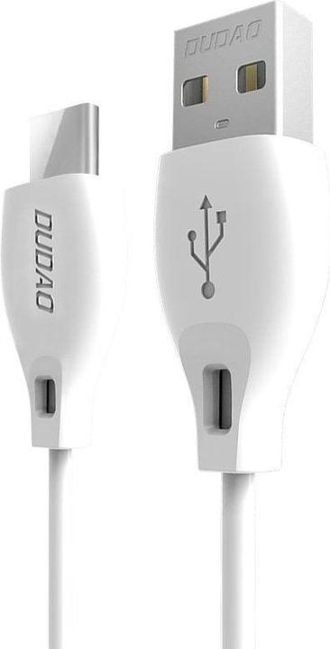 Image du produit Dudao cable USB Type C 2.1A 2m white (L4T 2m white) (2 m, USB 2.0)