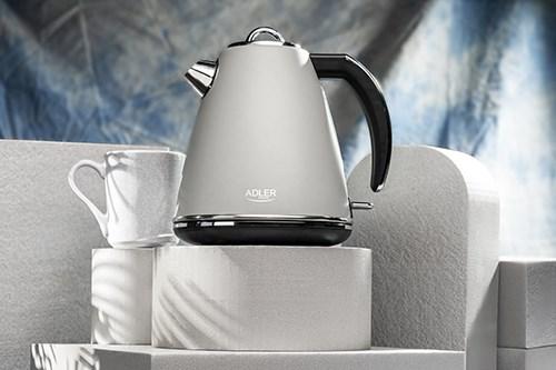 Productafbeelding Adler AD 1343g Elektrisch, 2200 W, 1.5 L, Roestvrij staal, 360 ° draaibare voet, Grijs (1.50 l, EU-stekker)