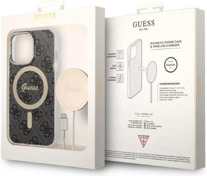 Immagine prodotto Guess Zestaw GUBPP13XH4EACSK Custodia+ Caricabatterie iPhone 13 Pro Max czarny/nero Custodia rigida (Apple iPhone 13 Pro Max)