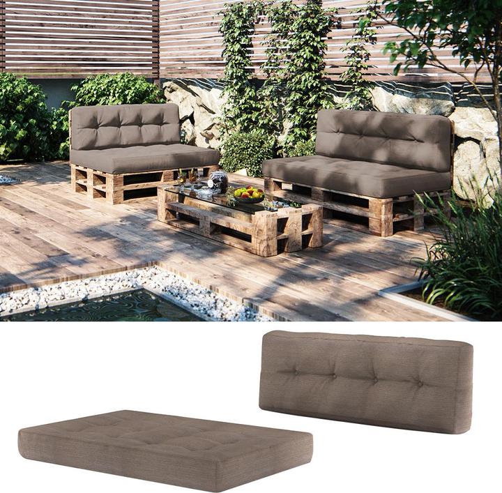 Actual product image Vicco Palettenkissen Set (120 x 40 x 20 cm, 120 x 80 x 15 cm)