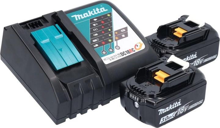 Productafbeelding Makita DMR 055 RF Batterij radio 18 V FM met lantaarn 360° zaklamp + 2x batterij 3.0 Ah + lader (FM, AM, Radiofrequentie (RF))
