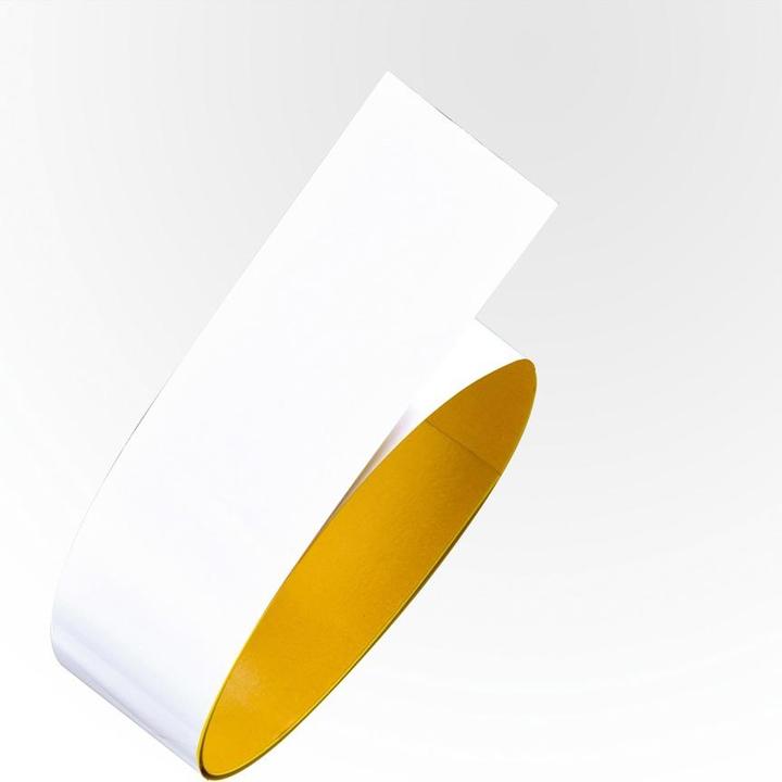 Produktbild Moravia Bodenmarkierungsband aus Flachstahl, Breite 75 mm, Rollenlänge 1,5 m, weiss (75 mm)