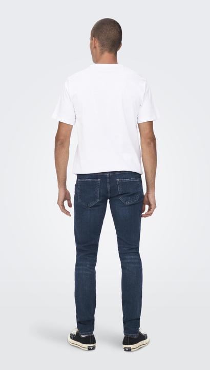 Actual product image Only & Sons ONSLOOM DARK BLUE Slim Fit Jeans (W30/L34)
