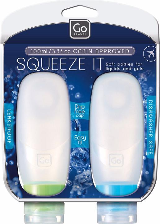 Actual product image Go Travel squeezy bottles (Additional padding)