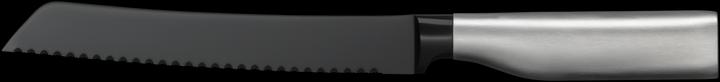 Actual product image WMF ULTIMATE BLACK knife set 4 knives with transparent FlexTec knife block