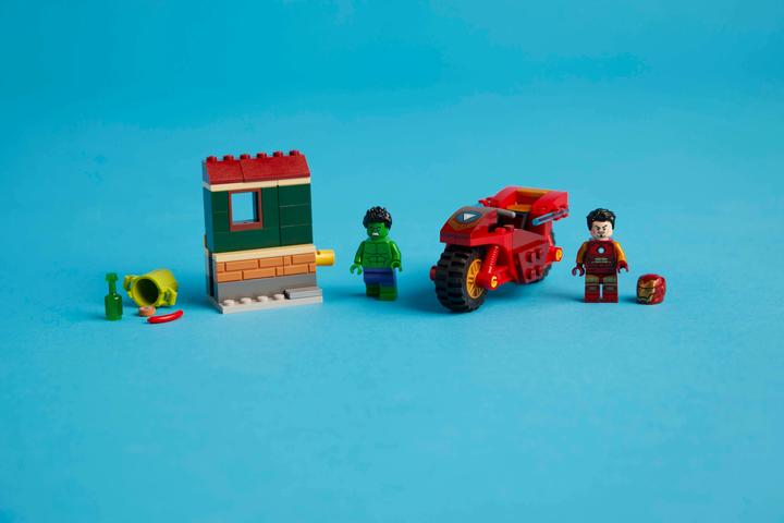 Produktbild LEGO Iron Man mit Bike und der Hulk (76287, LEGO Marvel)
