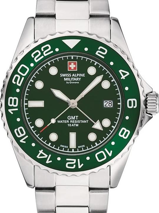 Swiss Alpine Military GMT 7052.1134SAM (Uhr mit Schmuckstein, 42 mm)
