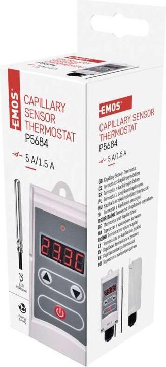 Image du produit Emos Thermostat d'applique avec sonde à distance P5684, manuel