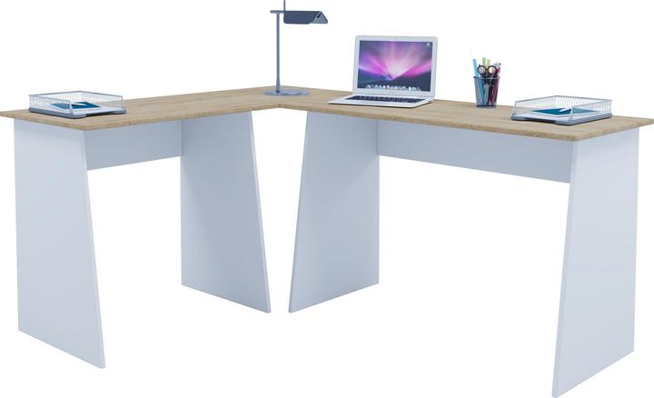 Produktbild VCM Holz Eckschreibtisch Computertisch Masola (80 x 50 x 74 cm, 110 x 50 x 74 cm)