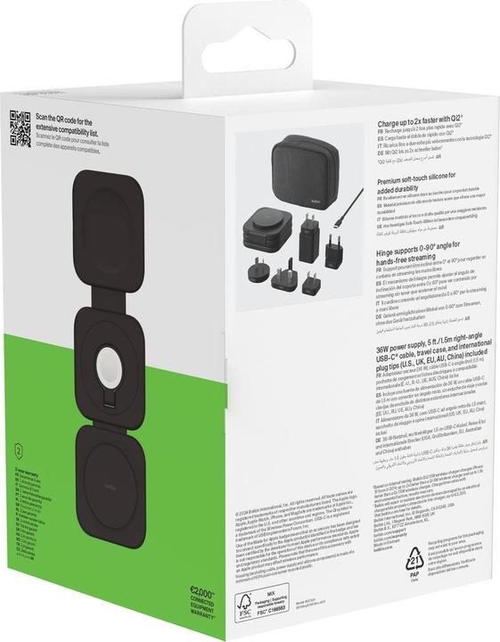 Immagine prodotto Belkin Boost Charge Pro Qi2 3in1 (15 W)