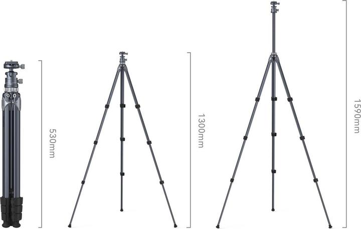Immagine prodotto SmallRig Lightweight Tripod AP 02 (Materiale sintetico, Metallo)