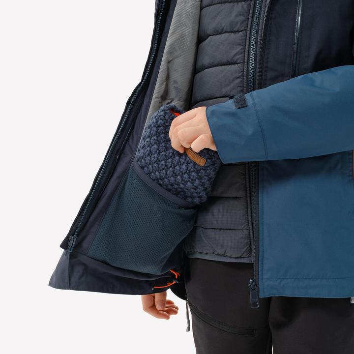Immagine prodotto Quechua Giacca 3 in 1 per bambini taglia 122-170 impermeabile e calda fino a -9 °C per le escursioni - (140)