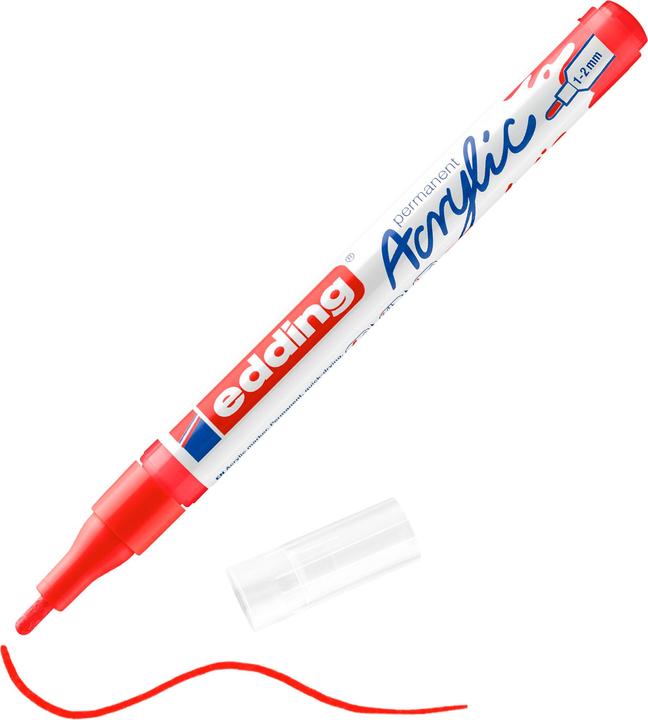 Actual product image Edding Acrylic marker (Traffic red, 2 mm, 1 x)