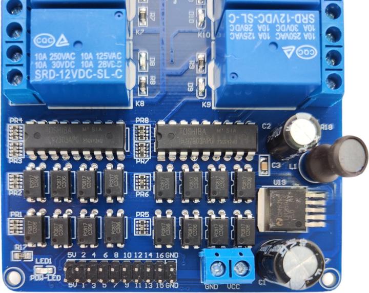 Image du produit Purecrea Module relais 16 canaux 12V