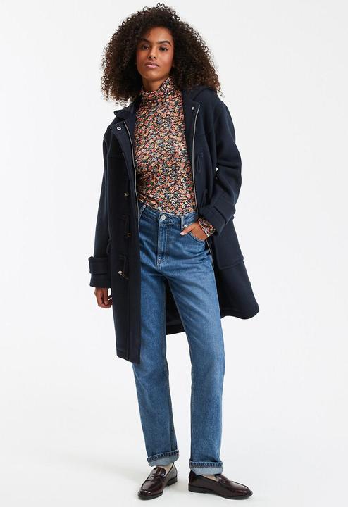 Produktbild La Redoute Collections Halblanger Dufflecoat mit Kapuze (XS, M)