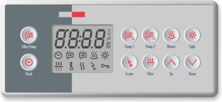 Produktbild Gecko Covers Bedienfeld TSC-4-10K-GE1 mit Overlay