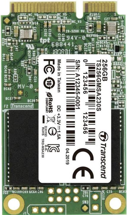 Produktbild Transcend 230S (256 GB, mSATA)