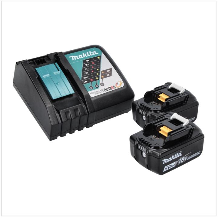 Produktbild Makita DHP 485 RT Akku Schlagbohrschrauber 18 V 50 Nm Brushless + 2x Akku 5,0 Ah + Ladegerät (Akkubetrieb)