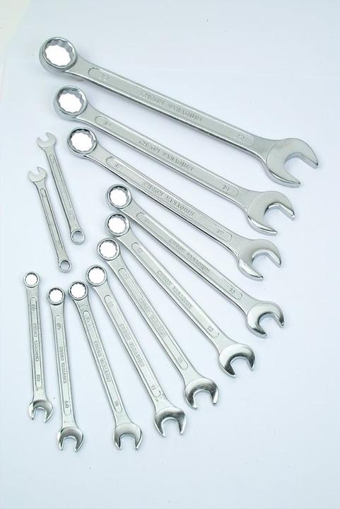 Actual product image Mannesmann Fork ring spanner set (19 mm, 12 mm, 14 mm, 10 mm, 17 mm, 8 mm, 9 mm, 13 mm)