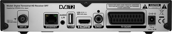 Immagine prodotto Strong SRT 8540 - Cavo - Ethernet (RJ-45) - Full HD - DVB-T2 - 576i,576p,720p,1080i,10 (DVB-T2)