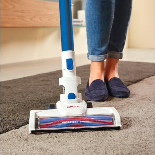Image du produit Polti PBEU0118 FORZASPIRA SLIM SR90B PLUS Aspirateur électrique rechargeable, Bleu/Blanc
