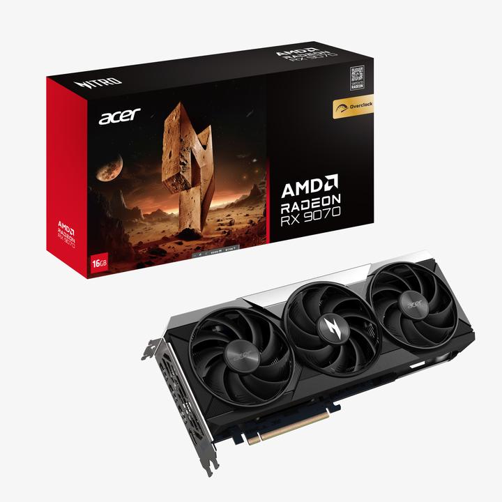 Actual product image Acer Nitro Radeon RX 9070 OC (16 GB)