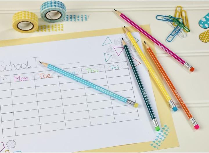 Produktbild STABILO Pencil 160 Bleistift mit Radierer HB (2.20 mm, HB, 3 x)