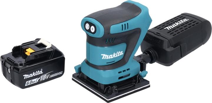Productafbeelding Makita DBO481G1 Snoerloze vlakschuurmachine 112 x 102mm 18V + 1x accu 6.0Ah - zonder lader (Vlakschuurmachine)