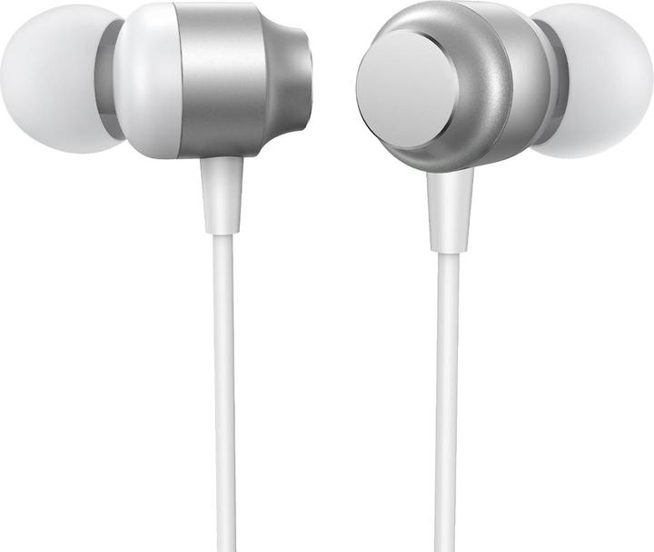 Actual product image Joyroom JR-EC06 TYPE-C Series In-Ear Metal Wired Earbuds-Silver (Cable)