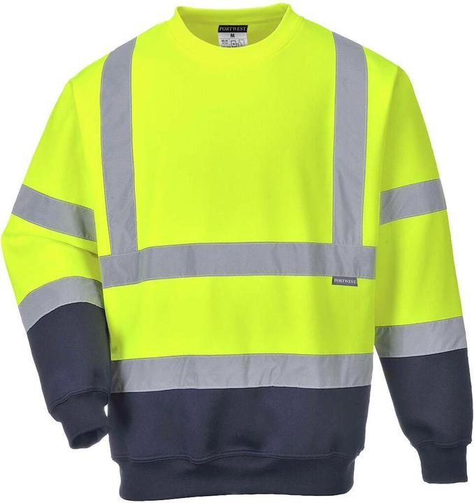 Portwest Mens Contrast Hi-Vis Sweatshirt