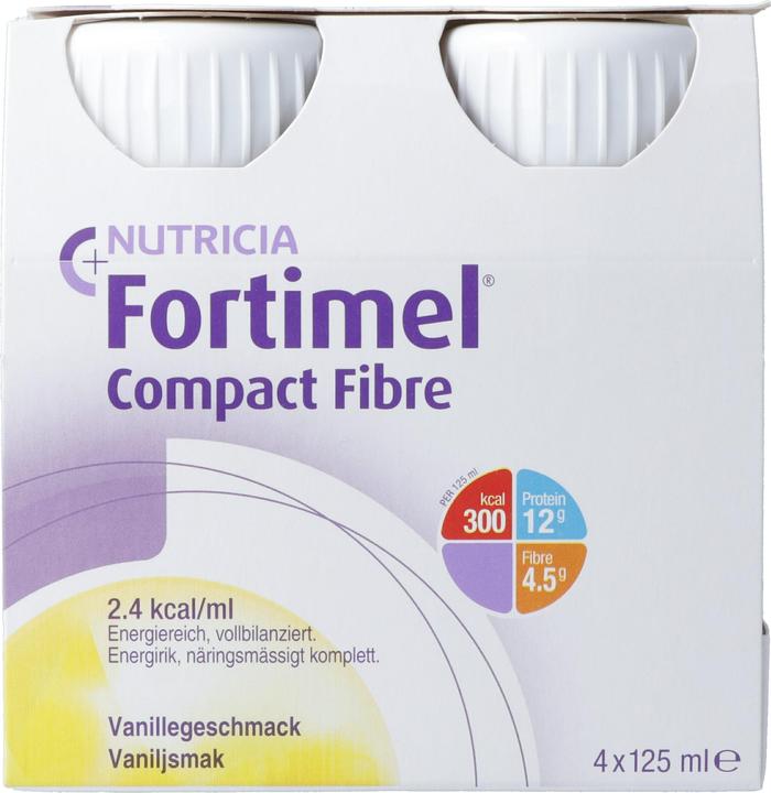 Produktbild Fortimel Compact Fibre Vanille (Vanille, 4 Stk., 646 g)