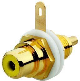 Actual product image Busch-Jaeger Cinch socket yellow f.communication adapter 0263/07